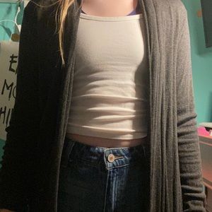 Cute dark grey cardigan !!
